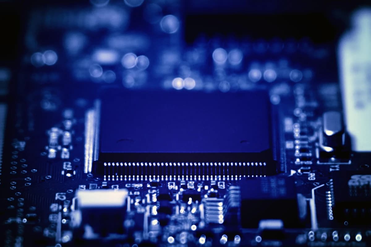 Close-up of a circuit board representing the detailed technical assessment of AI readiness