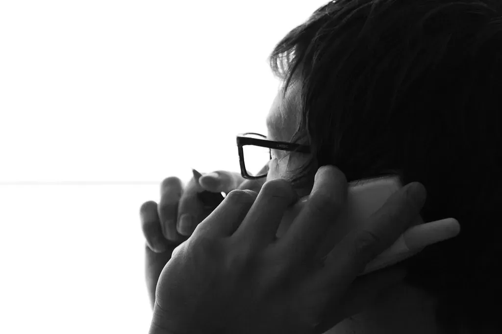 Vintage rotary telephone